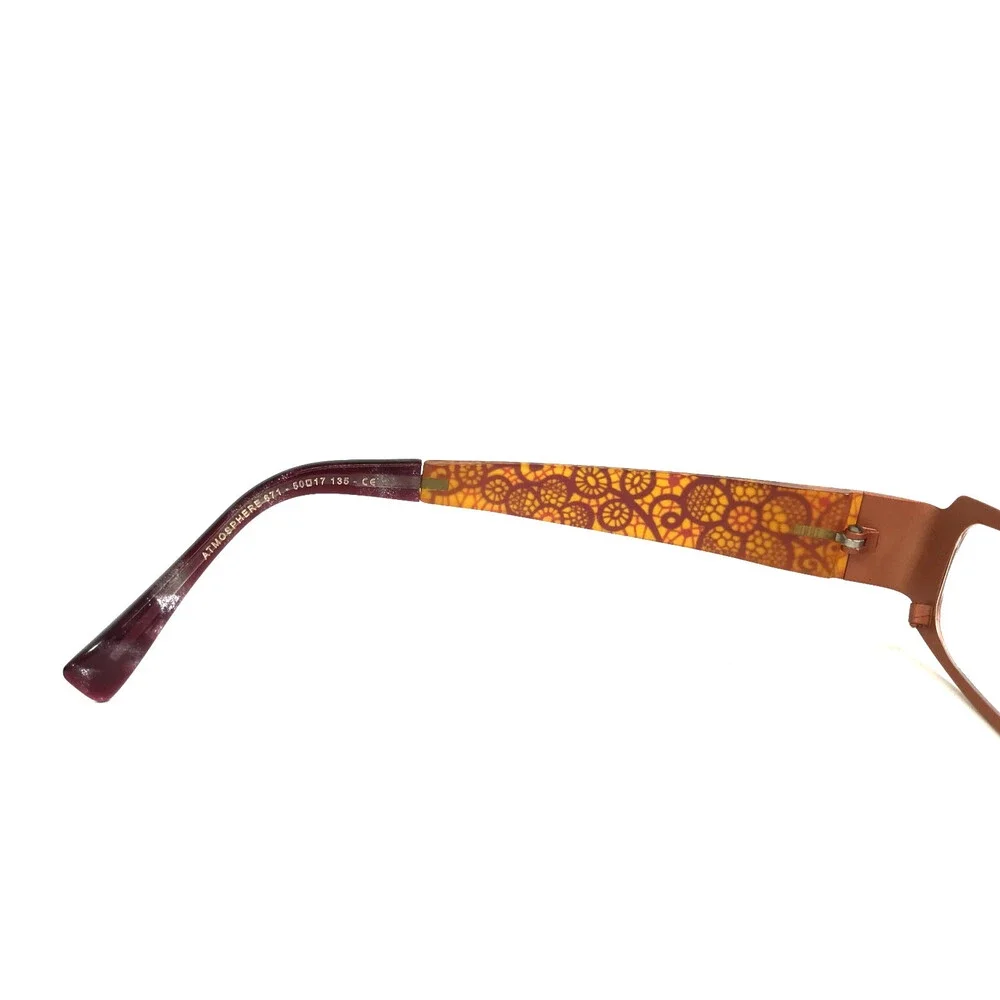Jean Lafont Eyeglasses Frames ATMOSPHERE 671 Matte Purple Orange 50-17-135